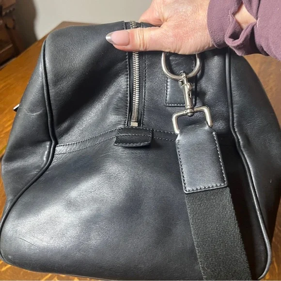 Coach Black Leather Voyage Weekender Travel Bag w/COA - Picture 10 of 15